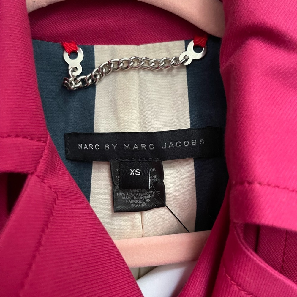 Marc by Marc Jacobs Raspberry Trench Coat - Picture 3 of 3